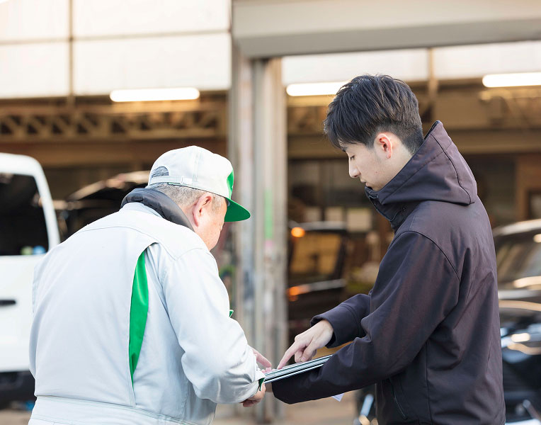 修理工場様との同じ目線での コミュニケーション